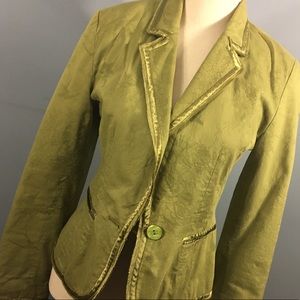⬇️5$ Green jacquard blazer H+M